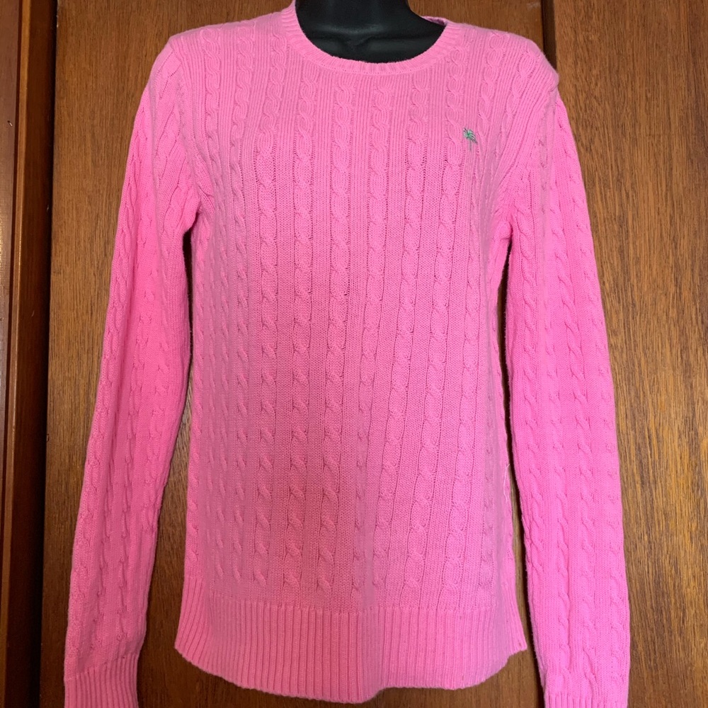 Pink Lilly Pulitzer Sweater EUC Size M